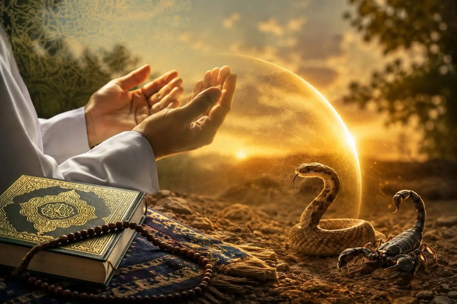 أدعية نبوية للتحصين من الشرور والآفات وحفظ النفس من كل سوء 