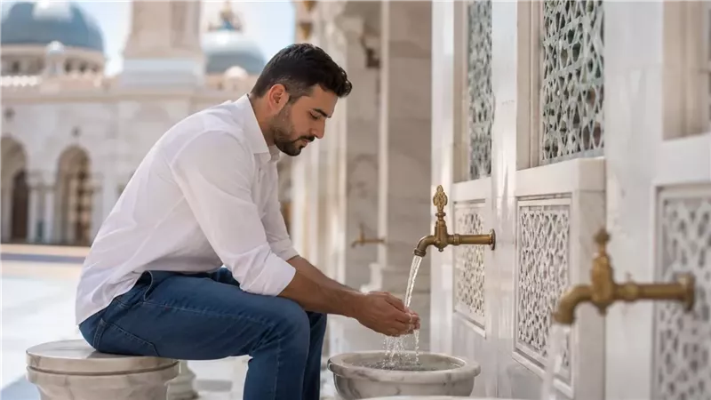 تعرّف على التفصيل الفقهي لمسح الرقبة ونواقض الوضوء الستة 