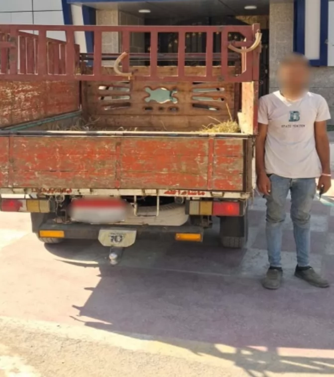 ضبط السائق في الفيوم والتحفظ على السيارة