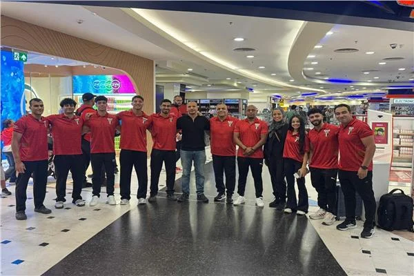  بعثة الجمباز الفني تغادر إلى إيطاليا للمشاركة في دورة ألعاب البحر المتوسط 